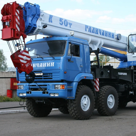 Аренда автокрана 50 тонн
